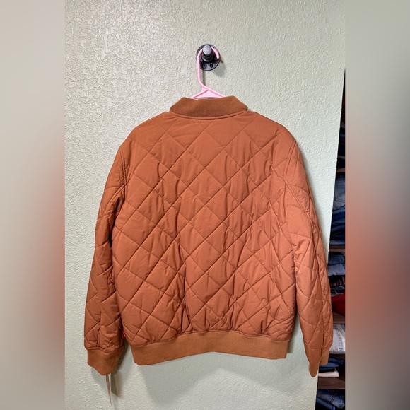 Men’s Levi's Quilted Tan Bomber Jacket Size M - Picture 9 of 9